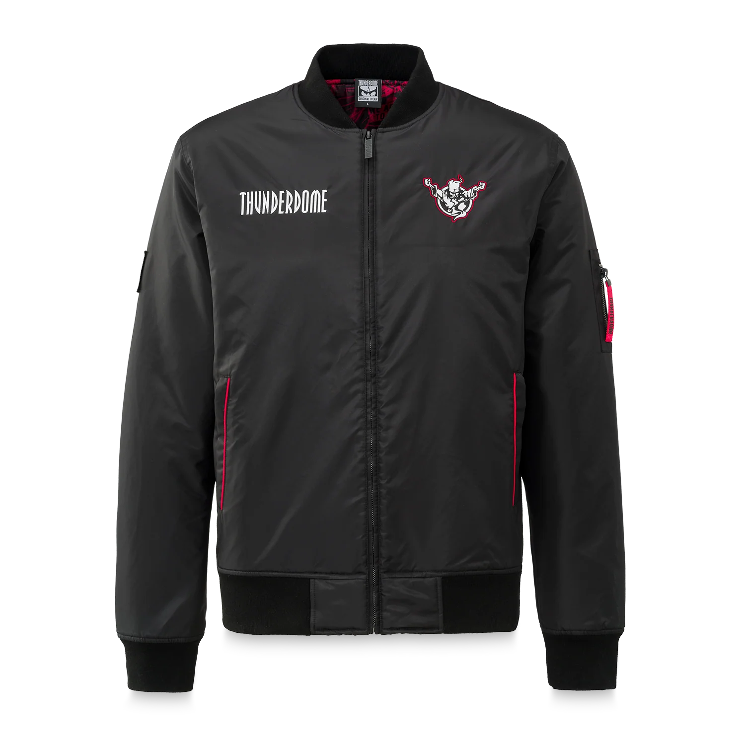 Thunderdome bomber jacket black/red