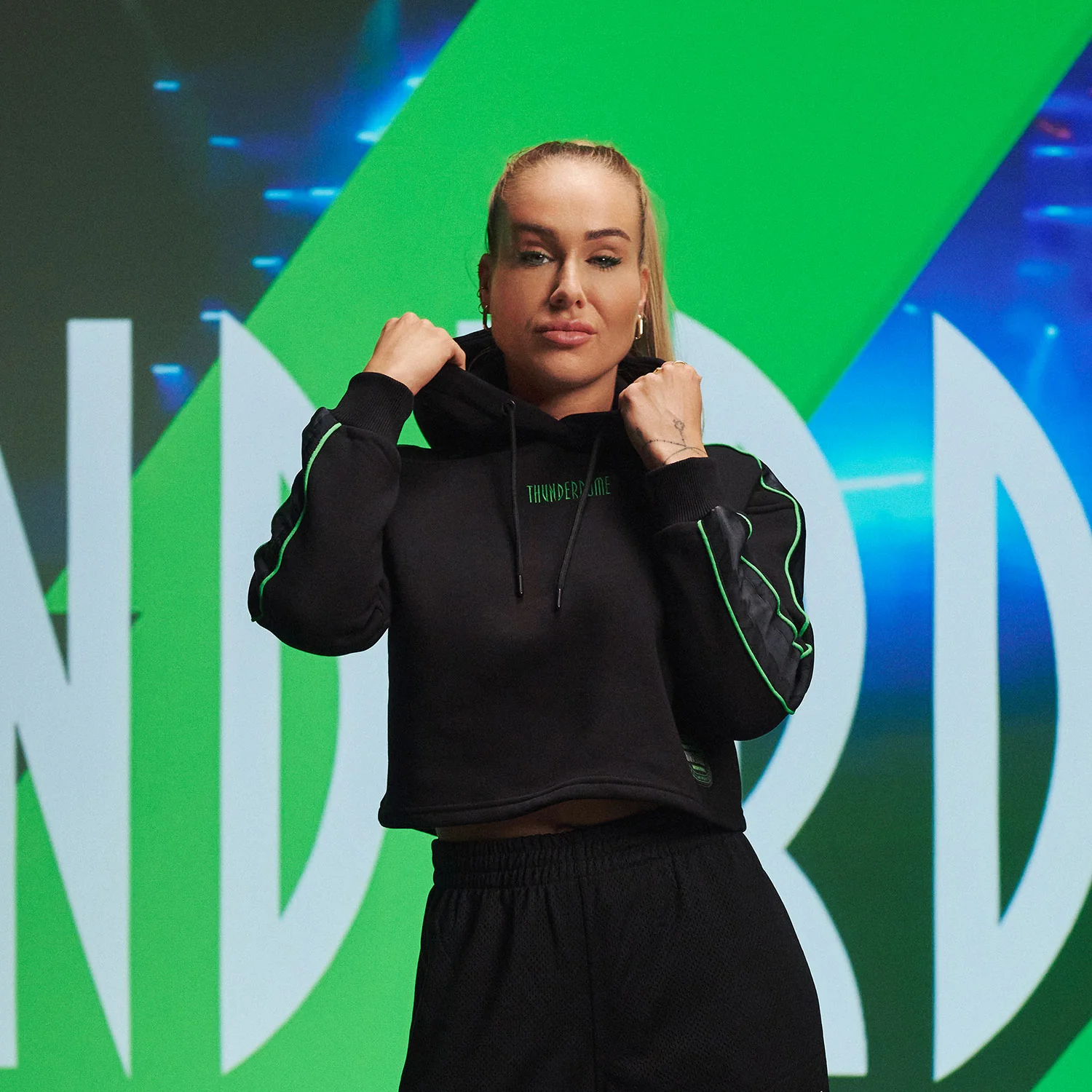 Thunderdome cropped Hoodie - Image 5