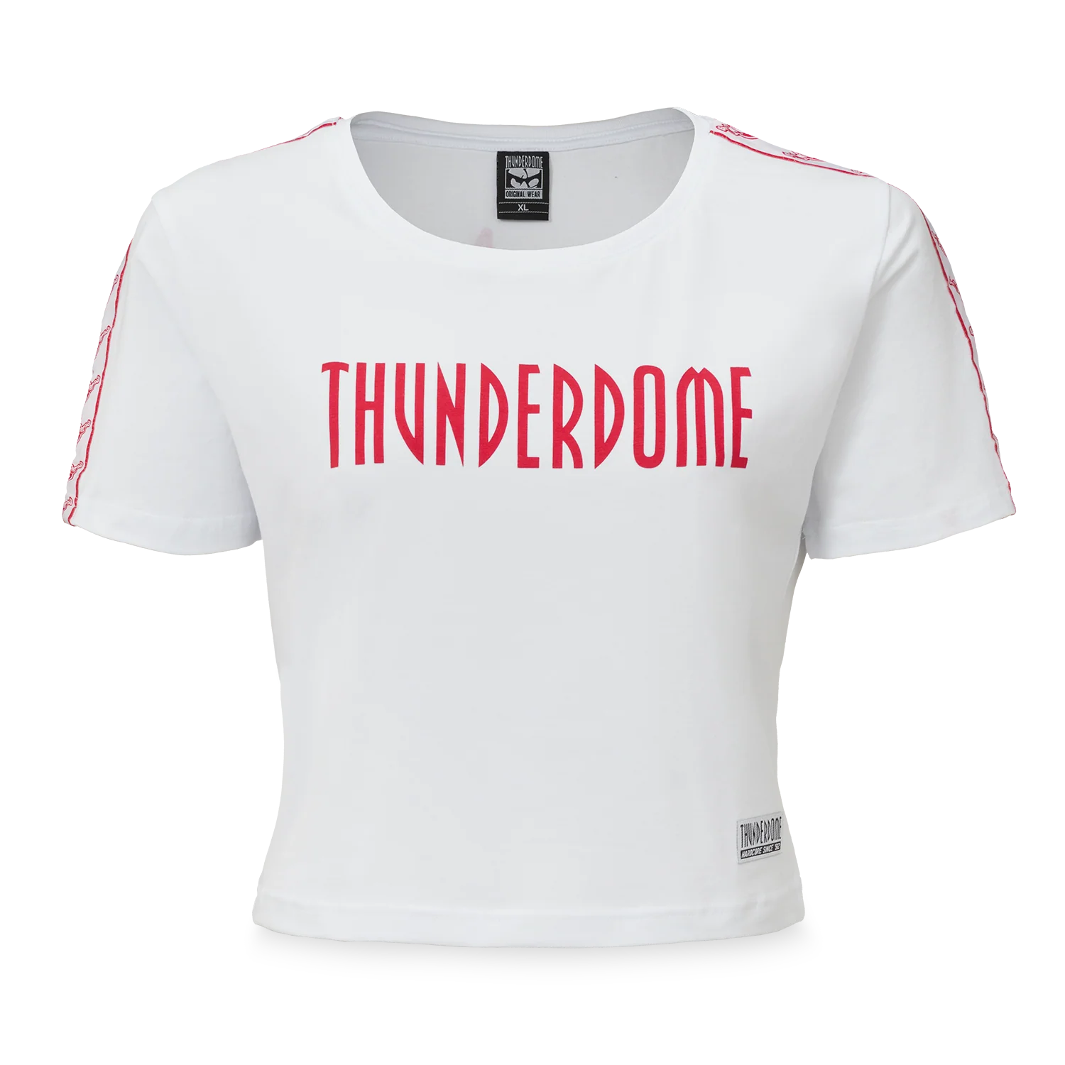 Thunderdome short tee white/red