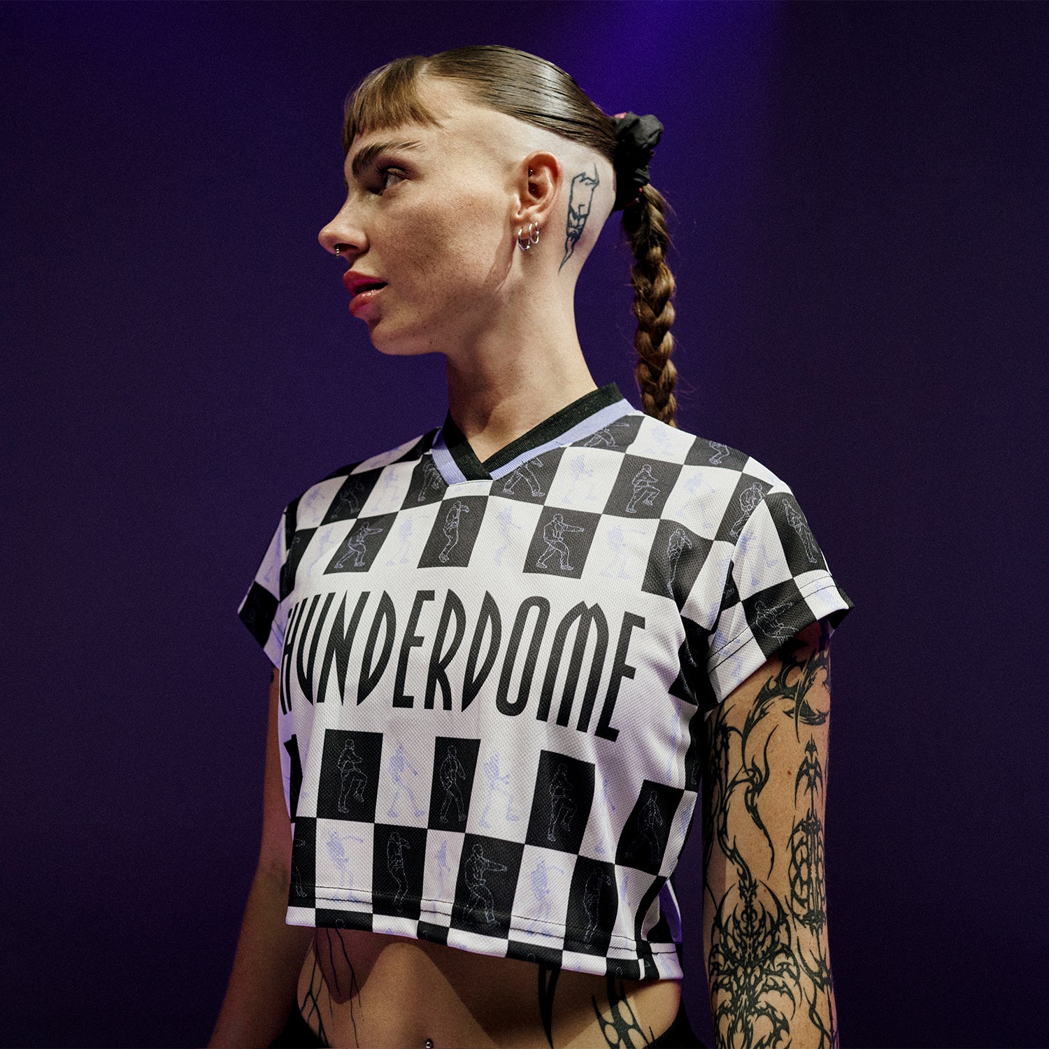 Thunderdome cropped Football T-shirt - Image 2