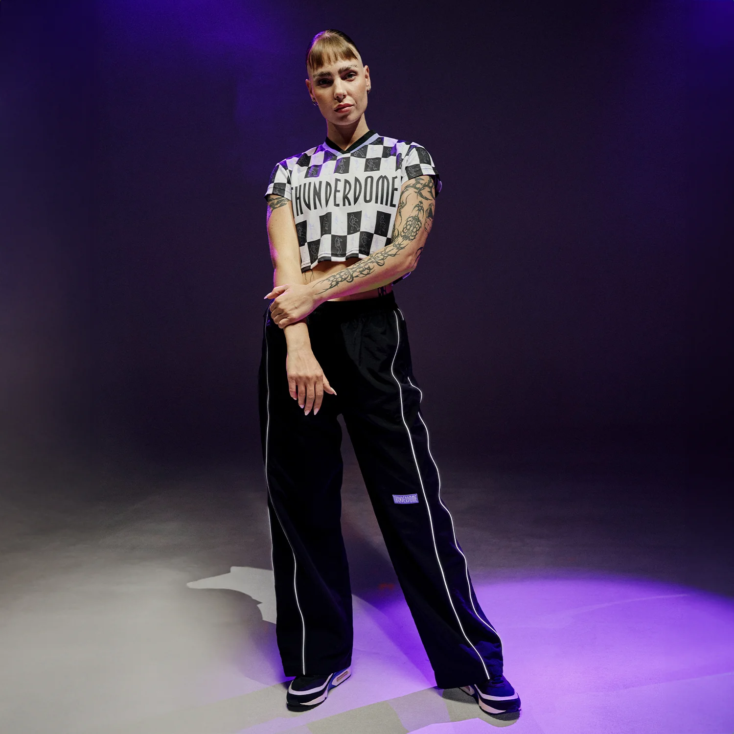 Thunderdome cropped Football T-shirt - Image 5