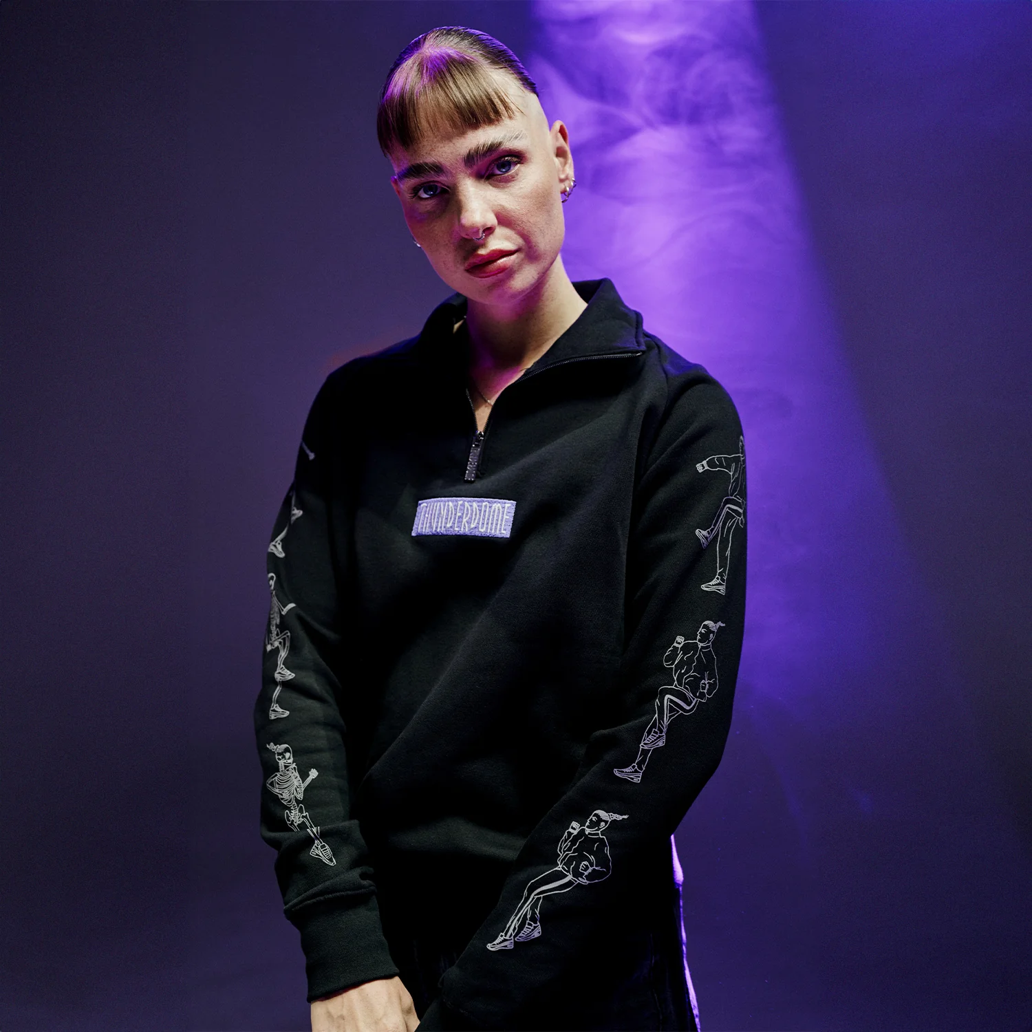 Thunderdome Women's 1/4 zip sweater - Image 2