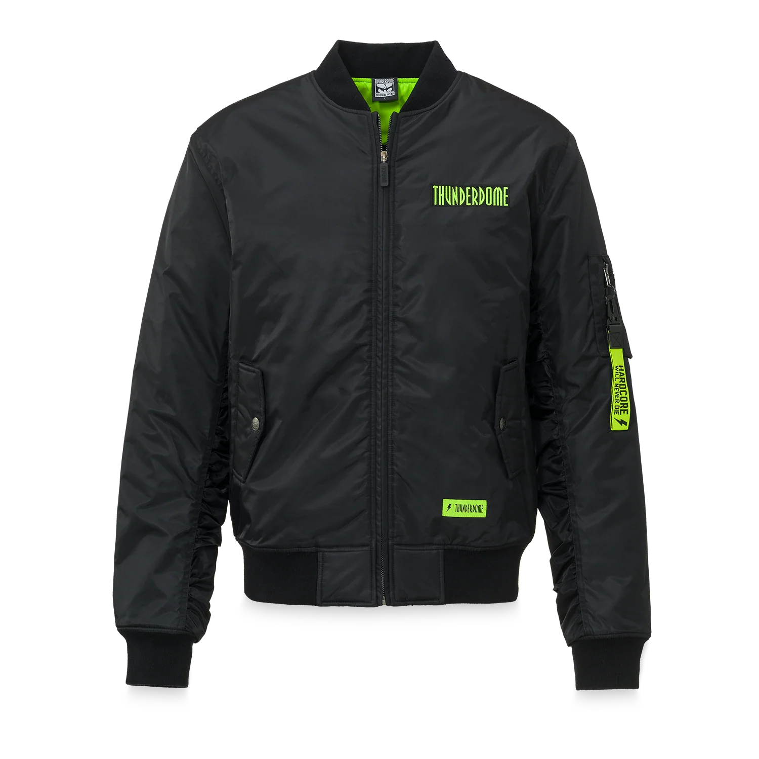 Thunderdome bomber black/fluor green