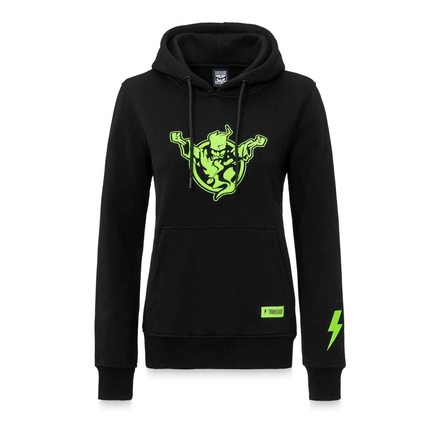 Thunderdome hoodie black/fluor green